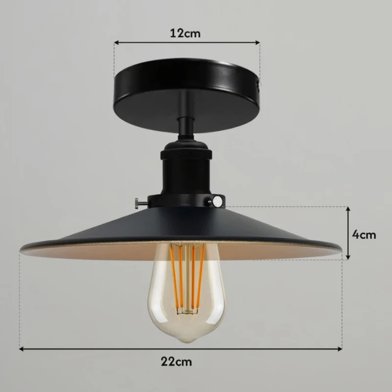 All Seasons Life Vintage Deckenleuchte im Industrial-Design E27 ~3775