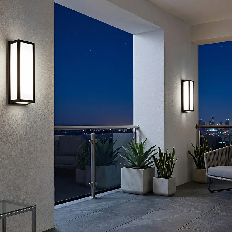 Wandlamp met Bewegingssensor Rechthoekig Zwart Aluminium 18W 30W Buiten Binnen LED IP65 Waterdicht Modern | Sansoti
