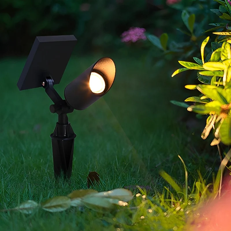 Aluminium Tuinspot LED IP65 Waterdicht Zwart 5W Warm Wit Buitenverlichting voor Gazon Tuin Paden Terras | Sansoti