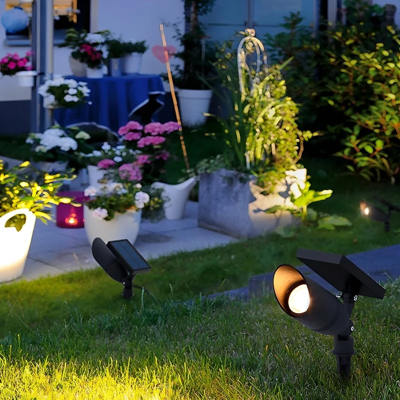 Aluminium Tuinspot LED IP65 Waterdicht Zwart 5W Warm Wit Buitenverlichting voor Gazon Tuin Paden Terras | Sansoti
