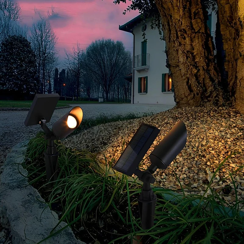 Aluminium Tuinspot LED IP65 Waterdicht Zwart 5W Warm Wit Buitenverlichting voor Gazon Tuin Paden Terras | Sansoti
