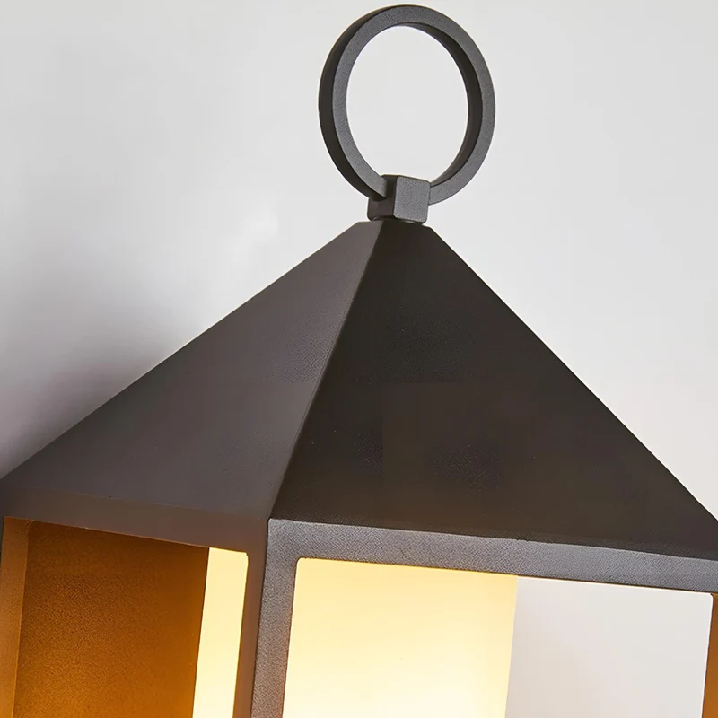 Buitenwandlamp LED Lantaarn Zwart Aluminium Glas IP65 Waterdicht Veranda Tuin Sfeerverlichting Buitenverlichting | Sansoti