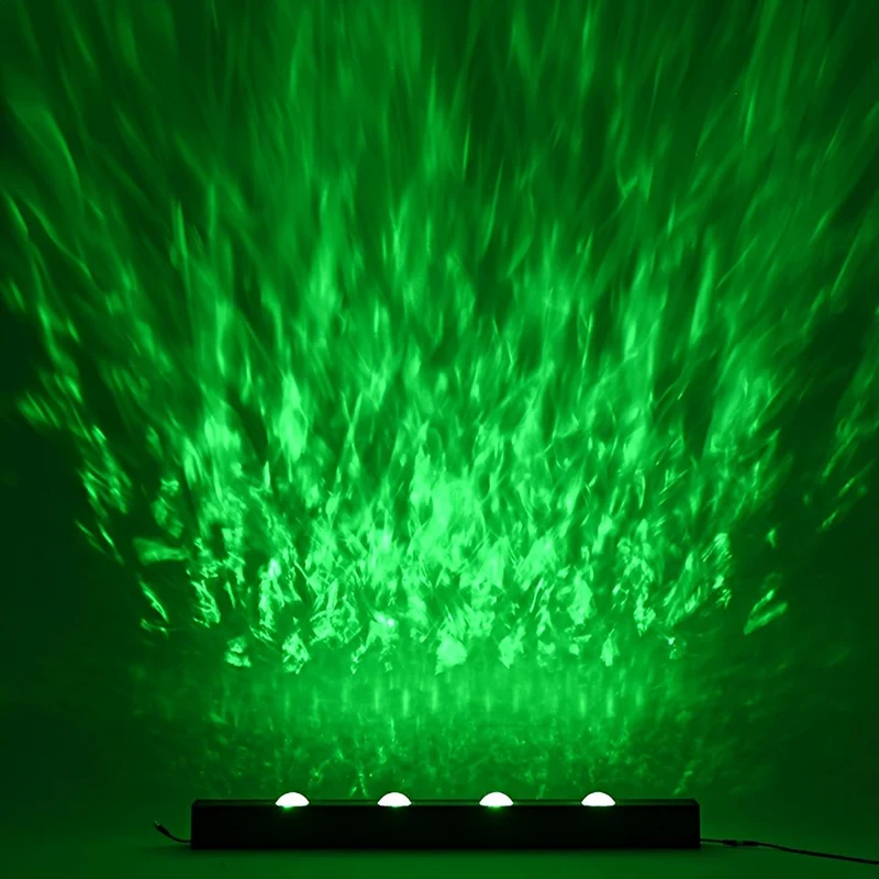LED Wandwasser met Golfeffect RGBW Zwart Aluminium 50cm 100cm Sfeerverlichting voor Woonkamer en Slaapkamer | Sansoti