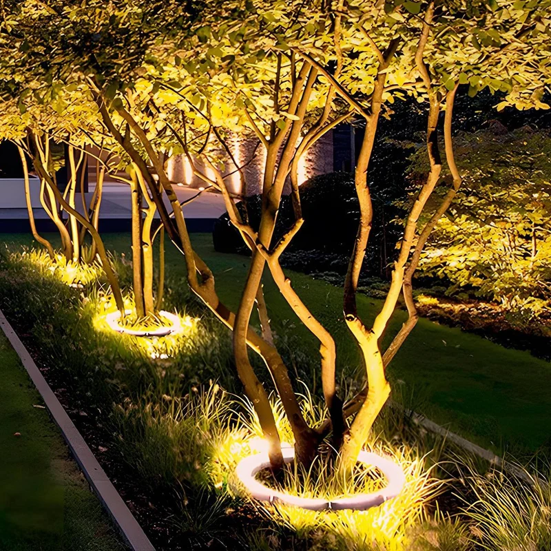 Boogvormige LED Tuinspot 24V Laagspanning Weerbestendig – Sfeerverlichting voor Bomen Planten Borders | Sansoti