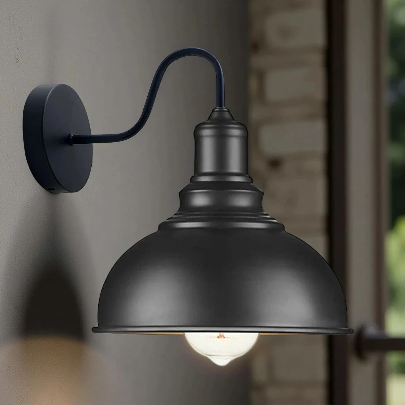 All Seasons Life Vintage Wandlampe Industrial Schwanenhals E27 ~3716
