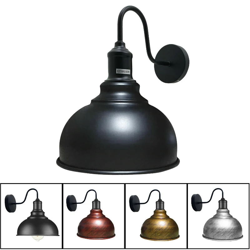 All Seasons Life Vintage Wandlampe Industrial Schwanenhals E27 ~3716