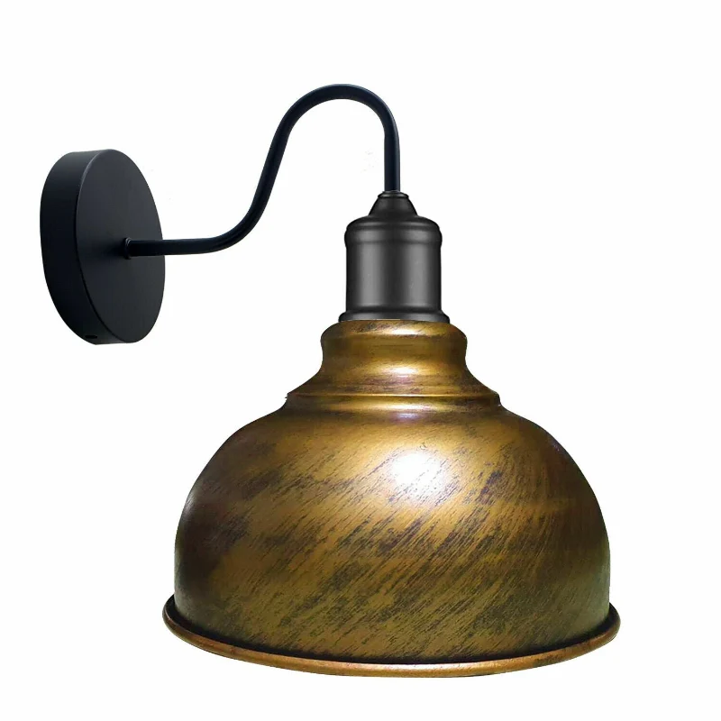 All Seasons Life Vintage Wandlampe Industrial Schwanenhals E27 ~3716