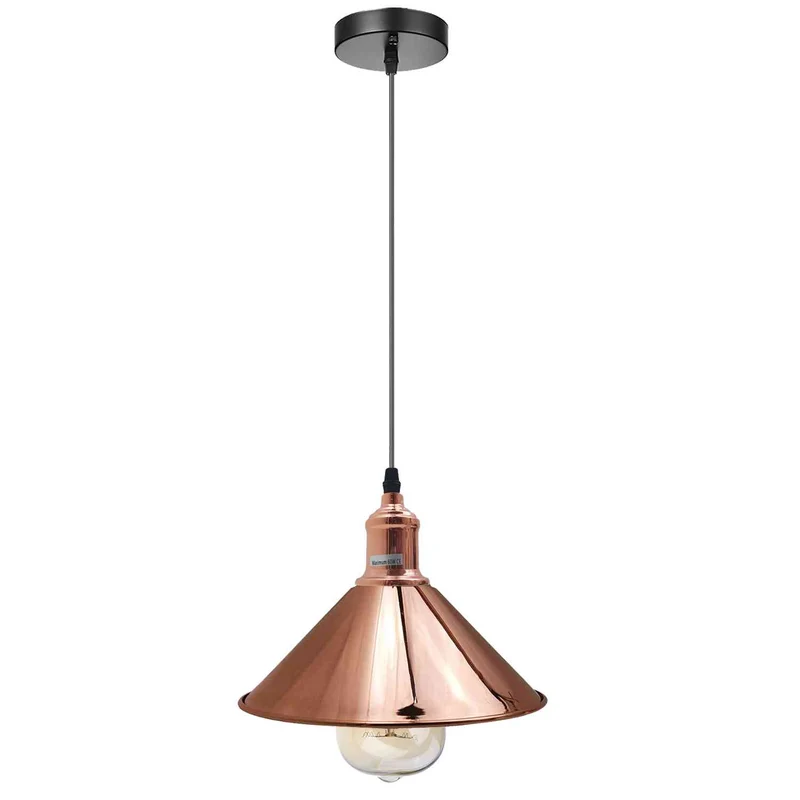 Vintage Flurlicht Pendelleuchte Rose Gloss E27 ~3715