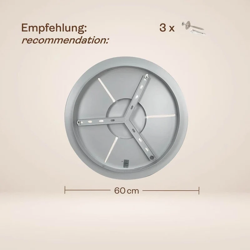 s.luce Echos Galerieleuchte 5-flammig Ø 60cm Baldachin Ø 25cm