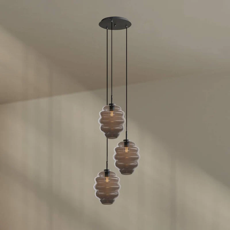 s.luce Echos Galerieleuchte 3-flammig Ø 40cm Baldachin Ø 25cm