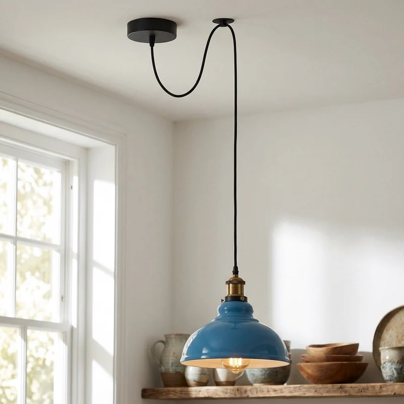 Affenschaukel Pendelleuchte – Dezentrale Hängelampe Loft | Ø 29cm | E27 ~3864