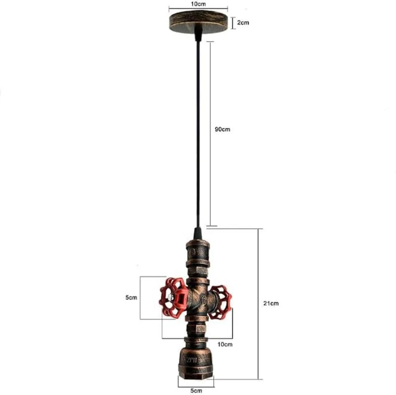 Steampunk Pendelleuchte Kupfer Industrial | All Seasons Life ~3839
