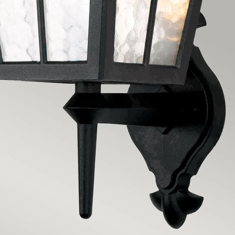 Außen-Wandlaterne Canterbury 1-flammig Schwarz 44cm
