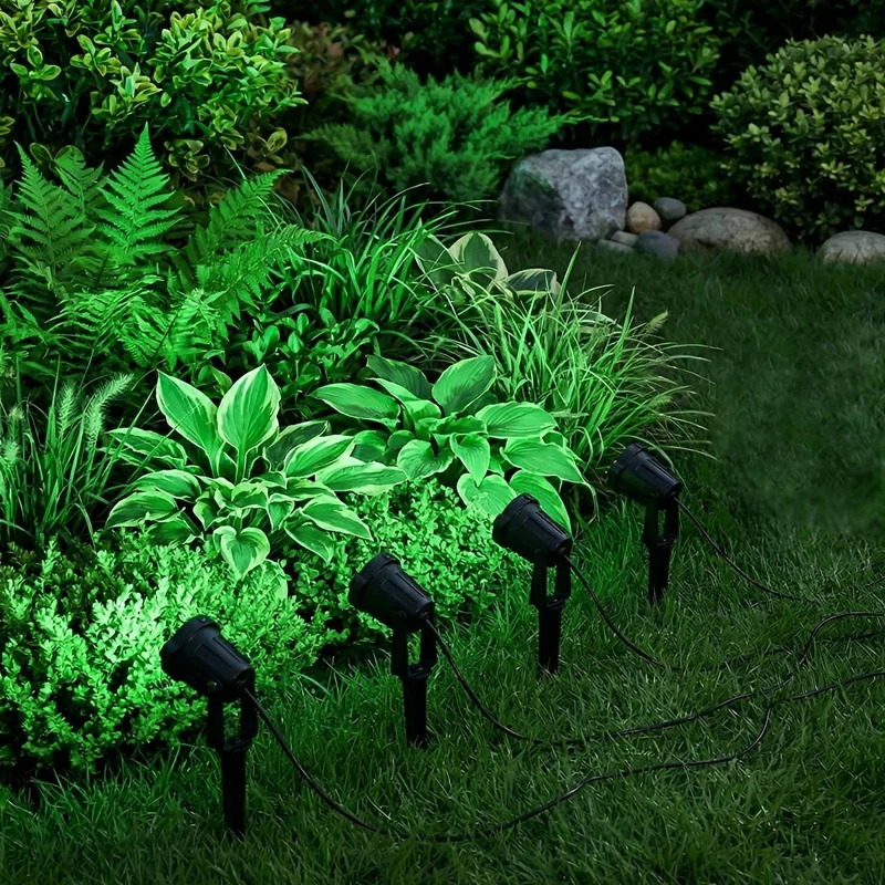 Oplaadbare Solar LED Tuinspot Zwart IP65 Waterdicht 3W Warm Wit Licht Verstelbaar Buitenverlichting 2,5m Kabel | Sansoti