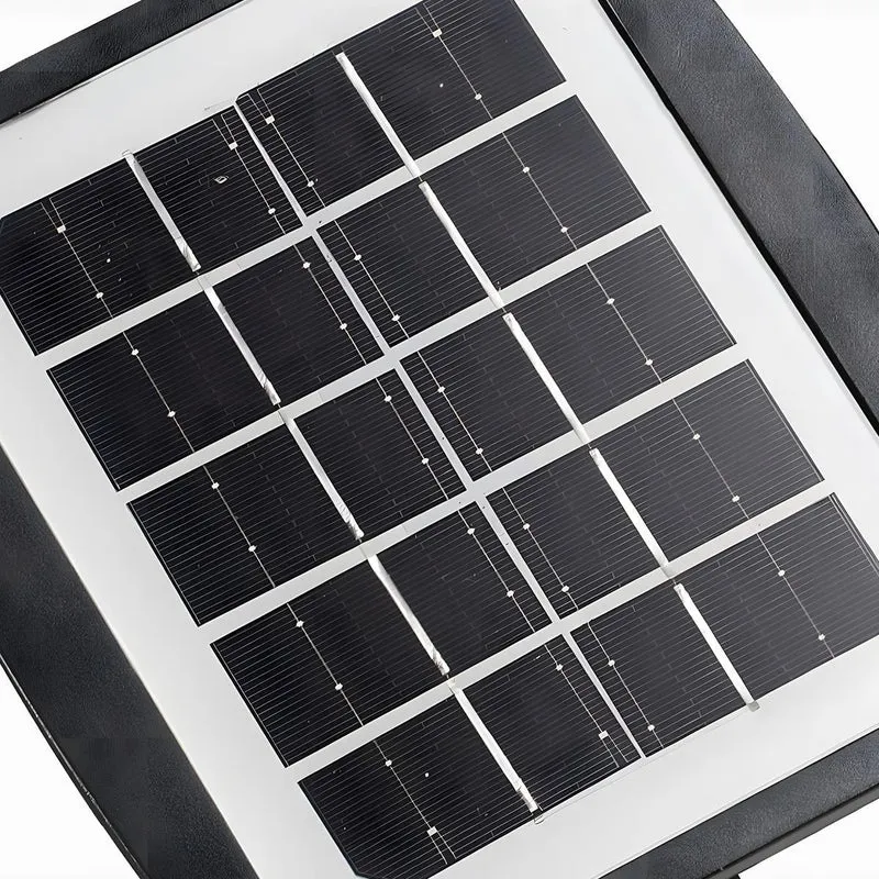 Oplaadbare Solar LED Tuinspot Zwart IP65 Waterdicht 3W Warm Wit Licht Verstelbaar Buitenverlichting 2,5m Kabel | Sansoti