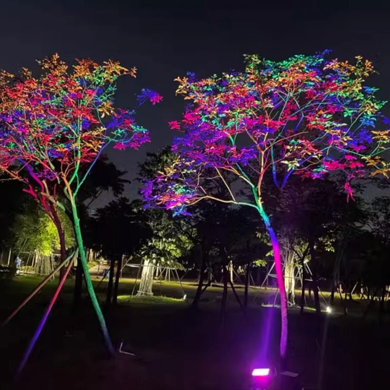RGB Tuinspot Waterdicht IP65 Gietaluminium Buitenverlichting Boom Gevel Architectuur Tuin Accent LED | Sansoti