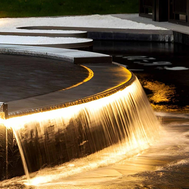 Flexibele LED-strip 24V Waterdicht IP68 Warm Wit voor Tuin Terras Vijver Inbouw Buitenverlichting Sfeer | Sansoti