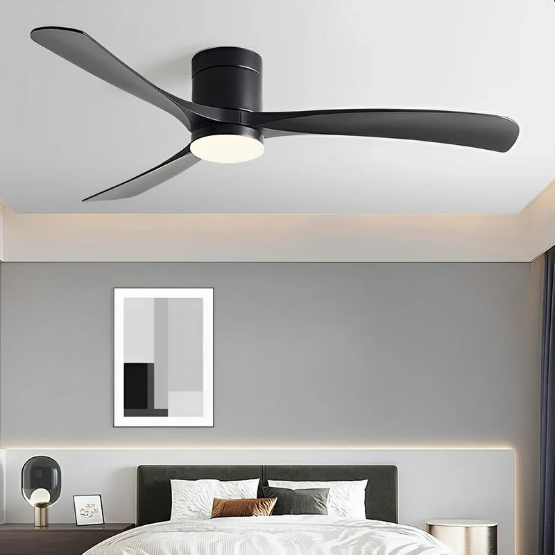 Plafondventilator met Verlichting 6 Snelheden DC Motor 3 Kleurtinten Stille Luchtstroom Modern Interieur | Sansoti