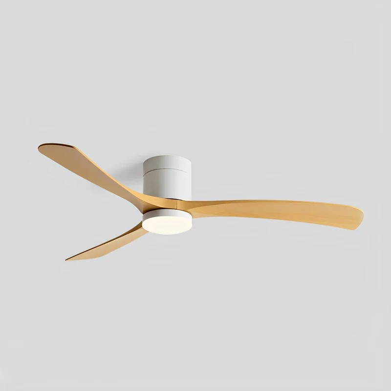 Plafondventilator met Verlichting 6 Snelheden DC Motor 3 Kleurtinten Stille Luchtstroom Modern Interieur | Sansoti