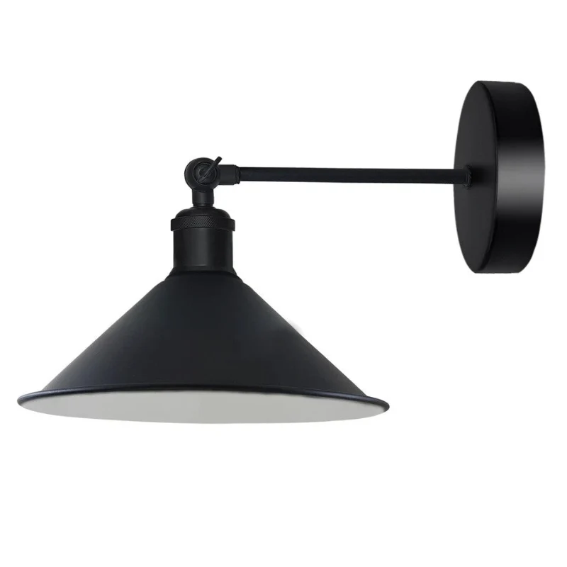 All Seasons Life Vintage Wandlampe Schwarz | Verstellbare ~3768