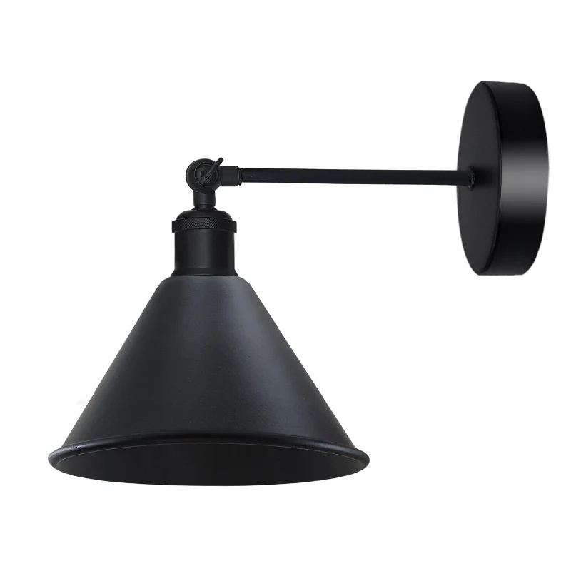 All Seasons Life Vintage Wandlampe Schwarz | Verstellbare ~3768