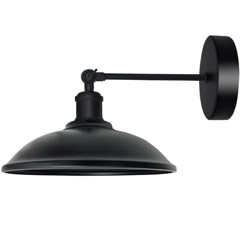 All Seasons Life Vintage Wandlampe Schwarz | Verstellbare ~3768