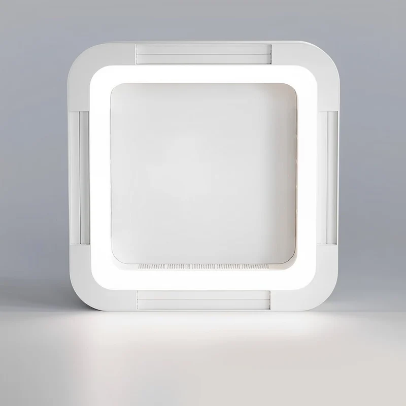 LED Plafondlamp met Ventilator Dimbaar 45W 4500lm Afstandsbediening Wit Modern Minimalistisch Woonkamer | Sansoti