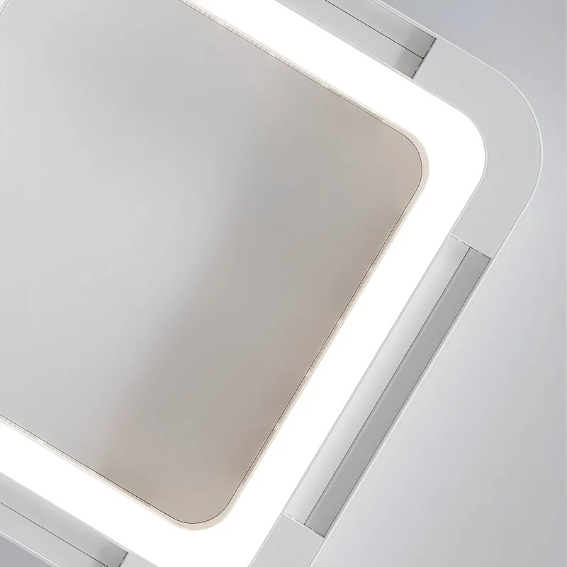 LED Plafondlamp met Ventilator Dimbaar 45W 4500lm Afstandsbediening Wit Modern Minimalistisch Woonkamer | Sansoti