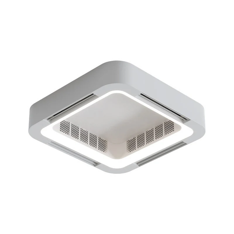 LED Plafondlamp met Ventilator Dimbaar 45W 4500lm Afstandsbediening Wit Modern Minimalistisch Woonkamer | Sansoti