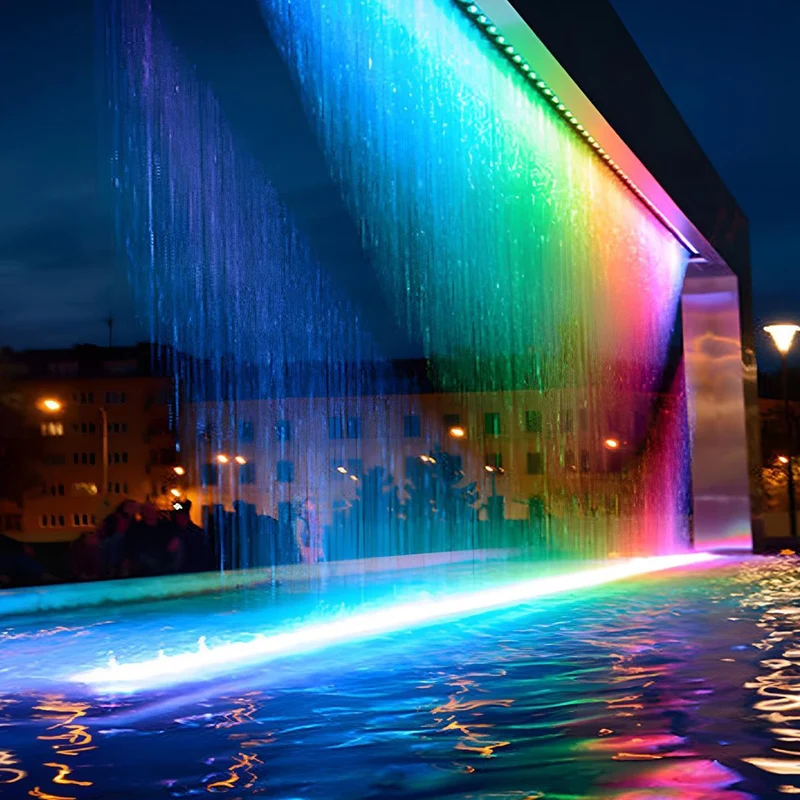 Inbouw LED Wandwasher RGB Dimbaar 100cm Aluminium Waterdicht IP65 24V voor Tuin Terras Gevel Buitenverlichting | Sansoti