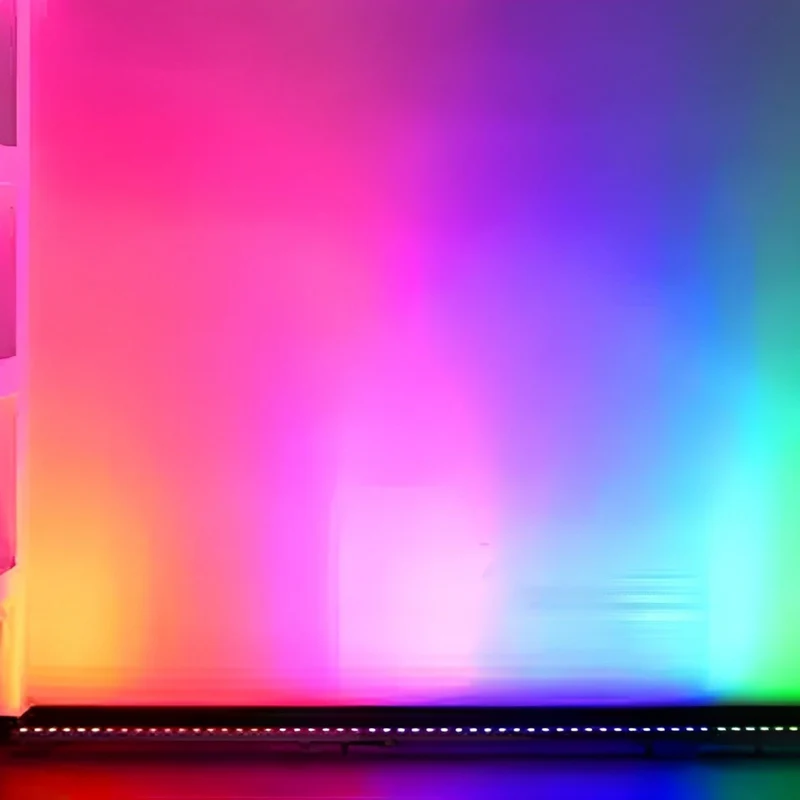 Inbouw LED Wandwasher RGB Dimbaar 100cm Aluminium Waterdicht IP65 24V voor Tuin Terras Gevel Buitenverlichting | Sansoti