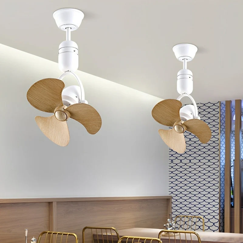 Plafond Wandventilator Vintage Zwenkbaar 6 Snelheden DC Motor Verstelbaar Rotatie Met Afstandsbediening | Sansoti