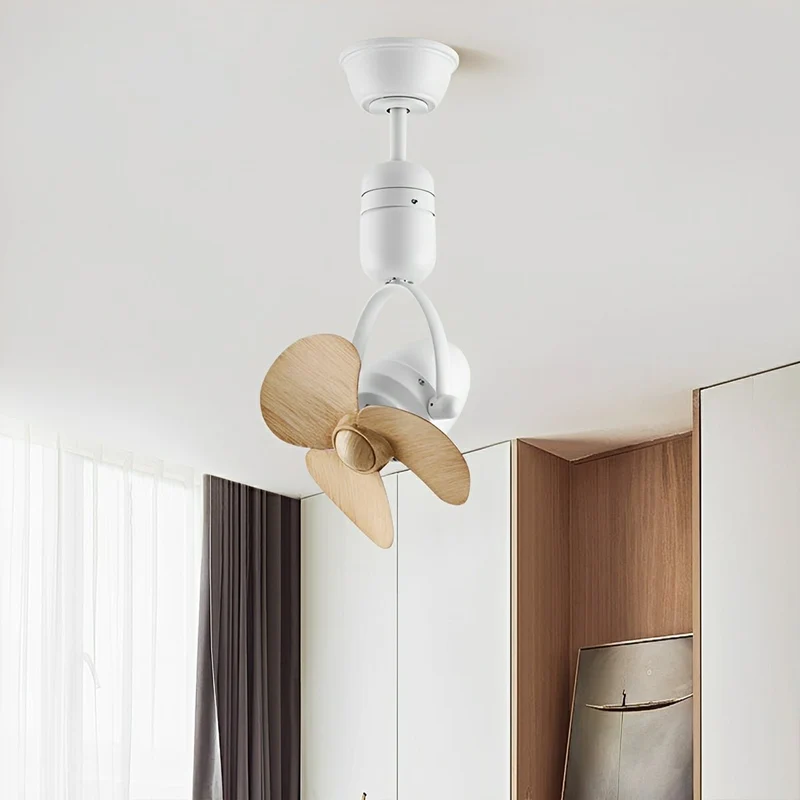 Plafond Wandventilator Vintage Zwenkbaar 6 Snelheden DC Motor Verstelbaar Rotatie Met Afstandsbediening | Sansoti