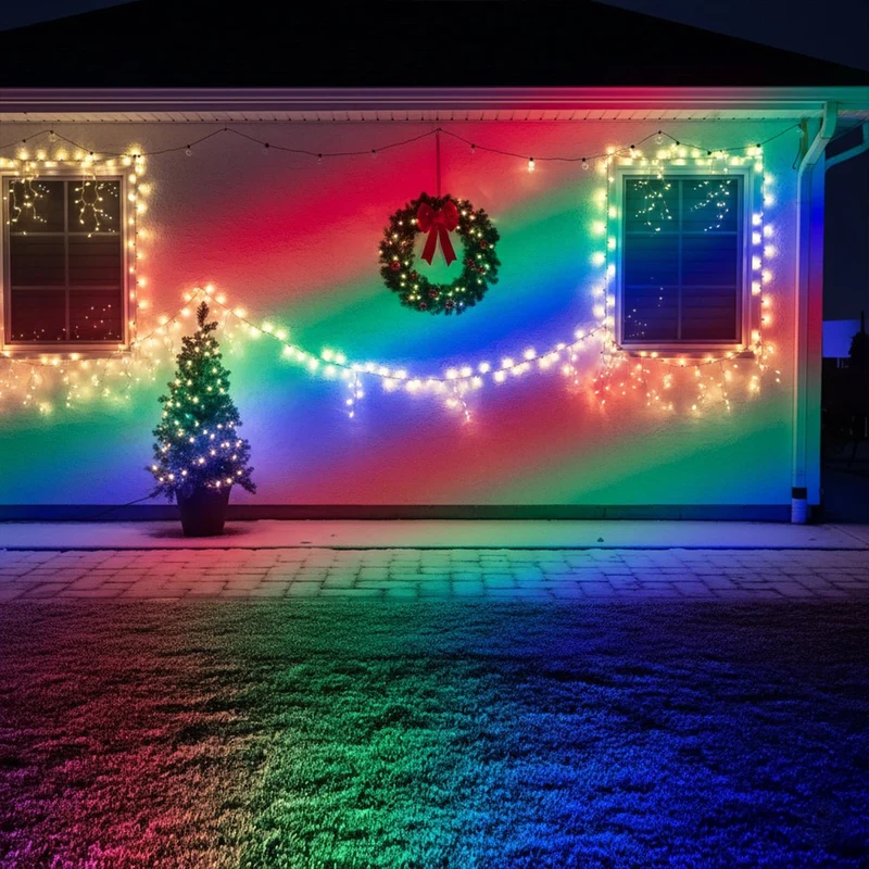 LED Tuinspot RGB Waterdicht met Afstandsbediening Verstelbare Buitenverlichting Kleurwisseling voor Tuin en Terras | Sansoti