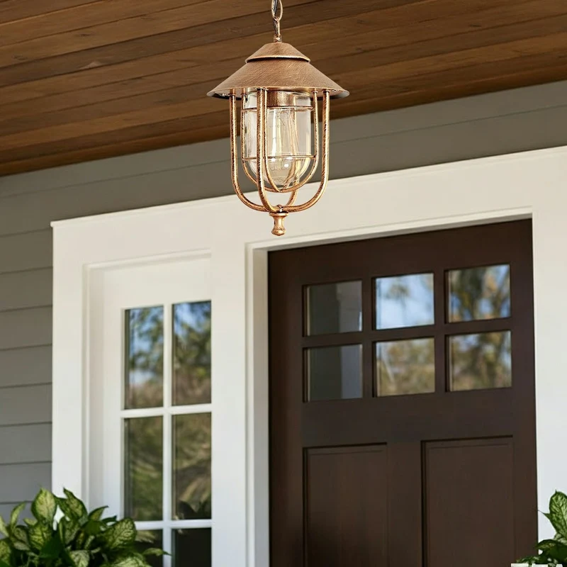 Hanglamp Kooi Waterdicht IP56 LED Tuinverlichting Vintage Roestvrij Aluminium Buitenverlichting Tuin | Sansoti