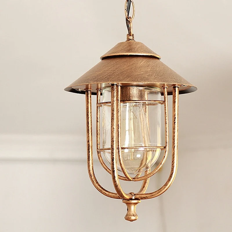 Hanglamp Kooi Waterdicht IP56 LED Tuinverlichting Vintage Roestvrij Aluminium Buitenverlichting Tuin | Sansoti