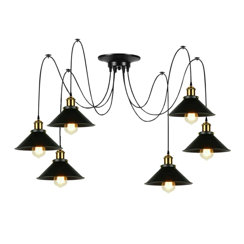 All Seasons Life Vintage 6-flammige Pendelleuchte Spider ~3711