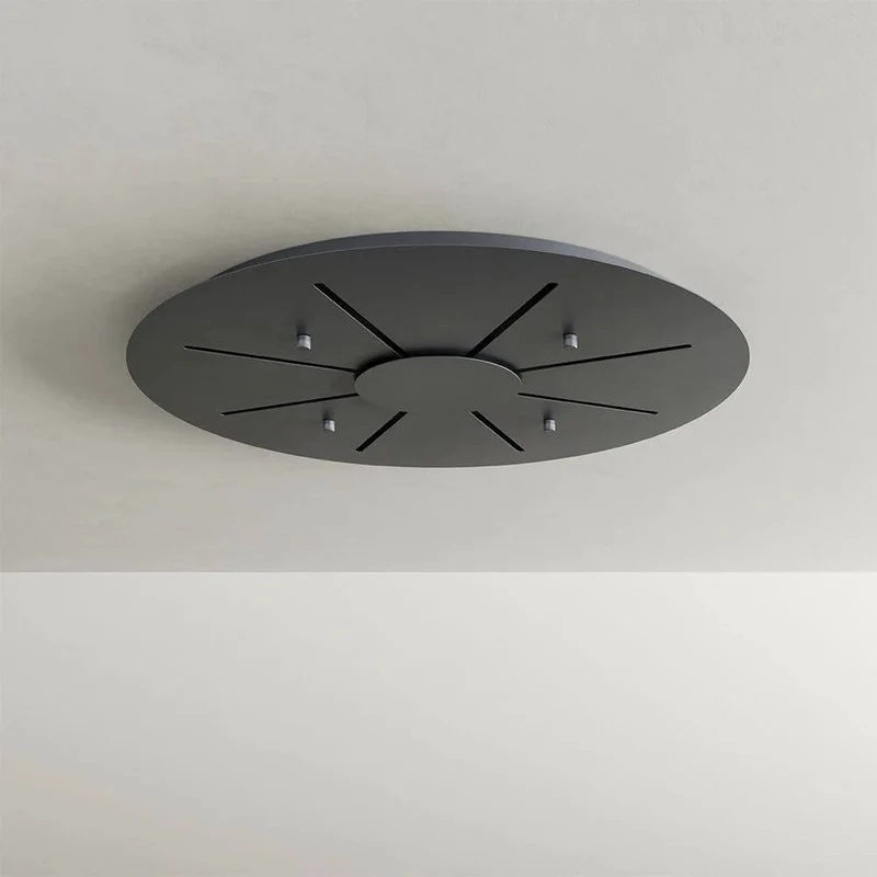 s.luce Belluna Galerieleuchte 8-flammig Ø 80cm Baldachin