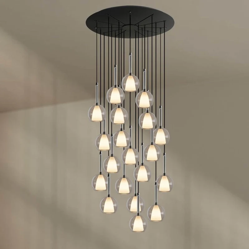 s.luce Belluna Galerieleuchte 20-flammig Ø 120cm Baldachin