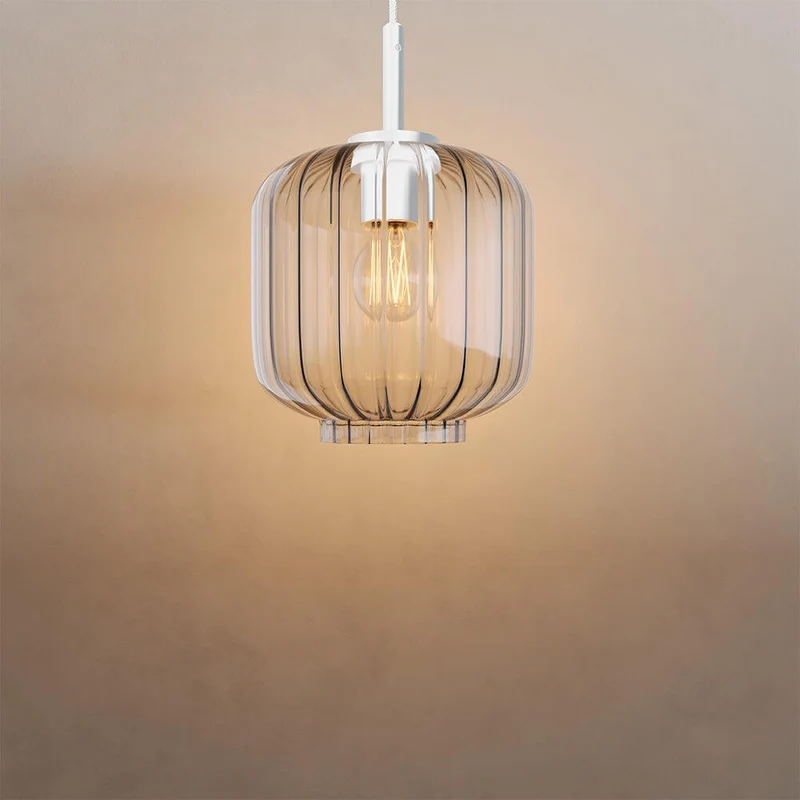 s.luce Velo Galerie Glas-Pendellampe Aufhängung 500cm Weiß