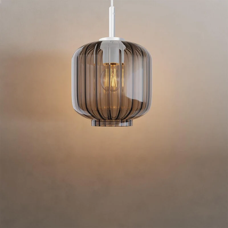 s.luce Velo Galerie Glas-Pendellampe Aufhängung 500cm Weiß