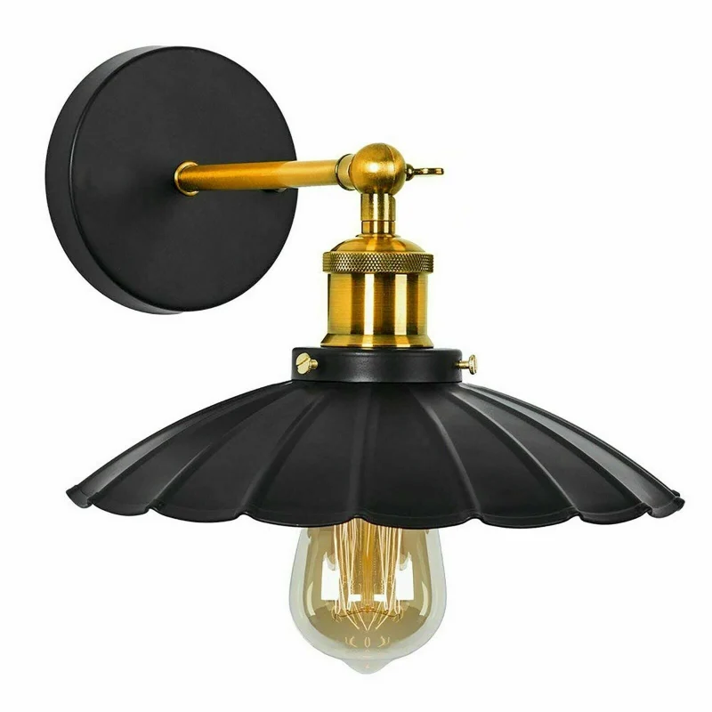 All Seasons Life Vintage Wandleuchte Industrial Metall E27 Innen ~3829