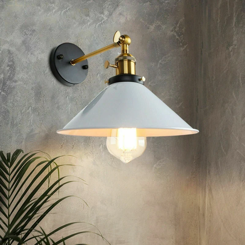 All Seasons Life Vintage Wandleuchte Industrial Metall E27 Innen ~3829