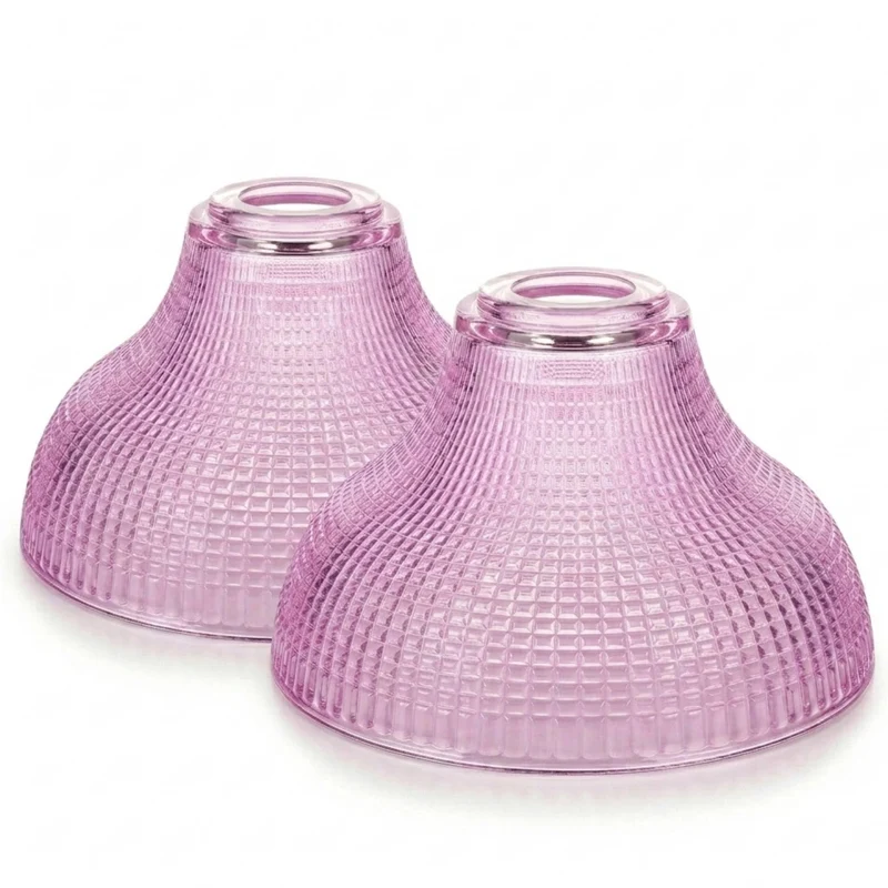Lila Glaslampenschirm im Vintage-Stil für lampen~3759