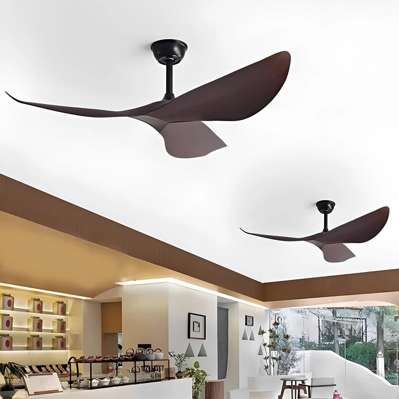 Plafondventilator Zonder Verlichting 6 Snelheden Omkeerbaar Fluistermotor Modern Design Woonkamer Slaapkamer | Sansoti
