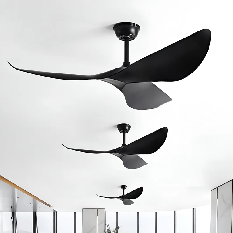 Plafondventilator Zonder Verlichting 6 Snelheden Omkeerbaar Fluistermotor Modern Design Woonkamer Slaapkamer | Sansoti
