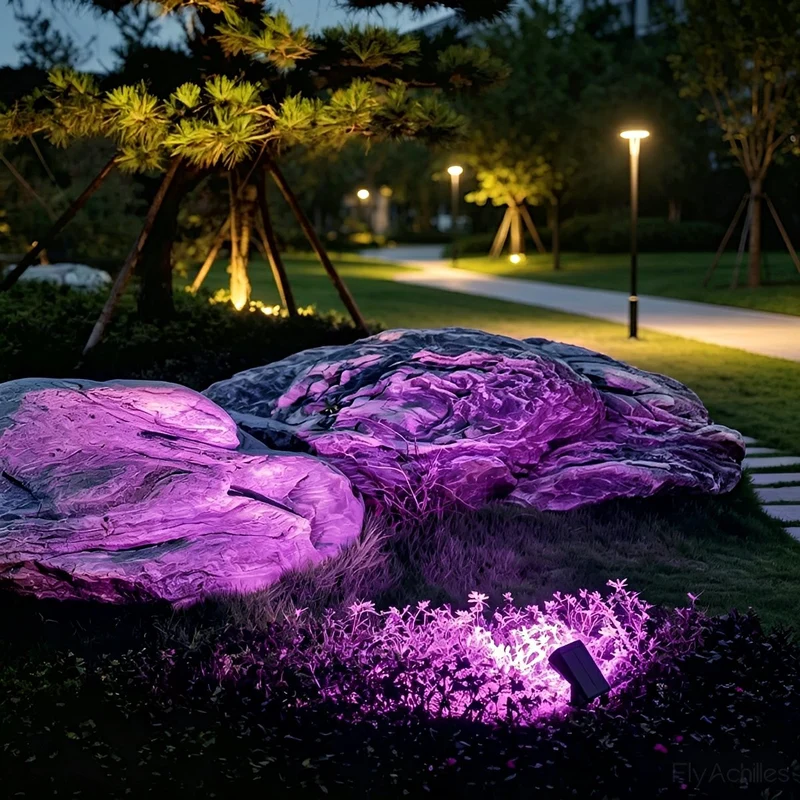 Verstelbare Solar Tuinspot LED IP65 Waterdicht Zwart Warm Wit RGB Buitenverlichting 3m Bereik voor Tuin Terras | Sansoti