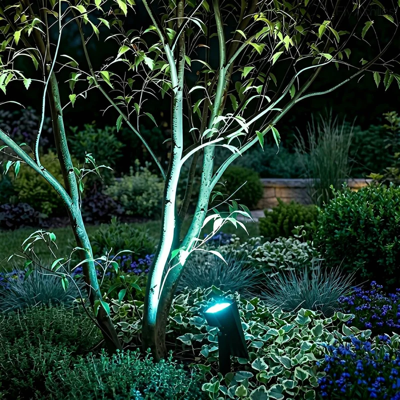 Verstelbare Solar Tuinspot LED IP65 Waterdicht Zwart Warm Wit RGB Buitenverlichting 3m Bereik voor Tuin Terras | Sansoti