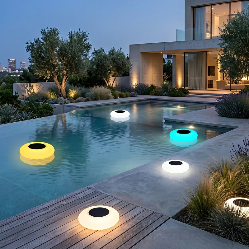 Drijvende Zwembadbol RGB LED Solar Waterlamp Vijververlichting Draadloos met Afstandsbediening Tuinsfeer | Sansoti