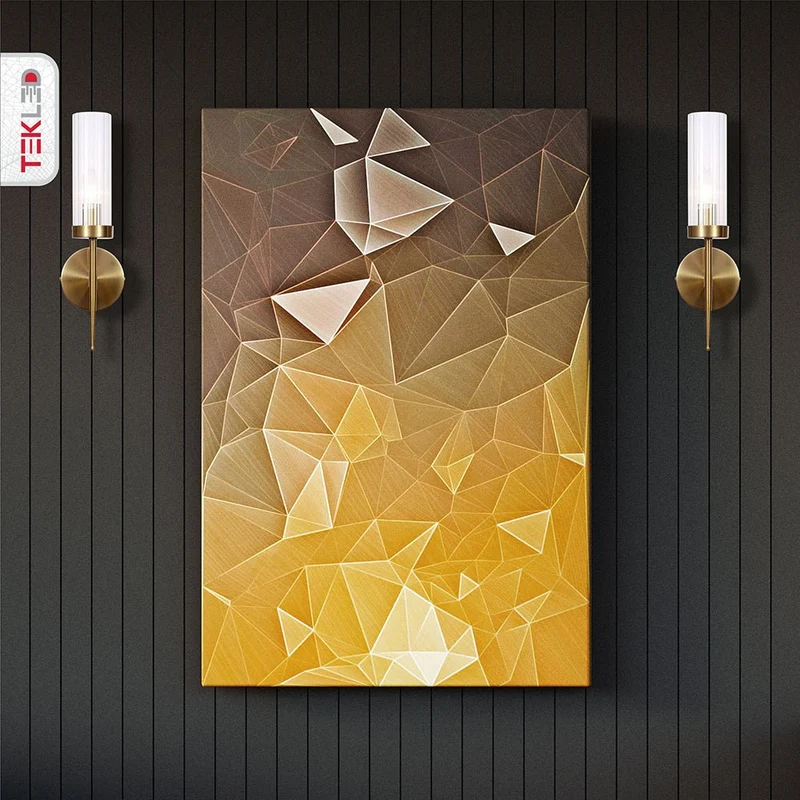 Wandlamp Geribbeld Glas Vintage Art Deco E27 Goud Chroom Nikkel Zwart Dimbaar Cilinder | Sansoti